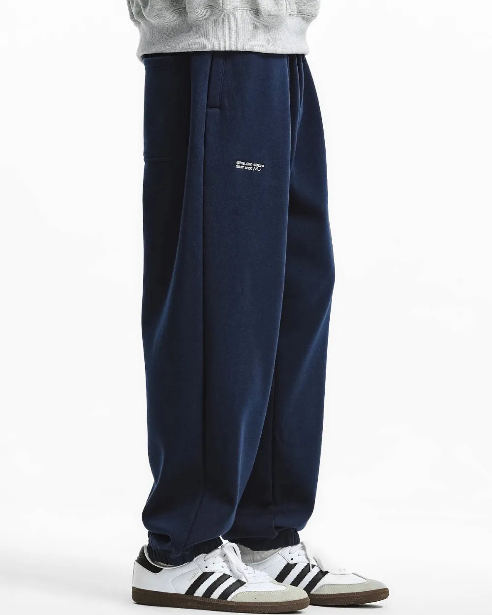 WIDE EMBROIDERED SWEAT PANTS W1861