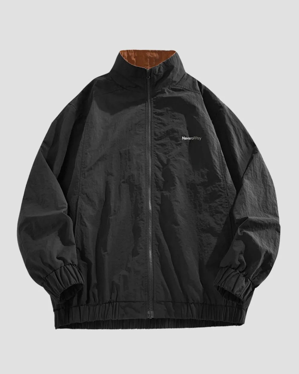 NYLON HIGH NECK ZIPPER JACKET W1953