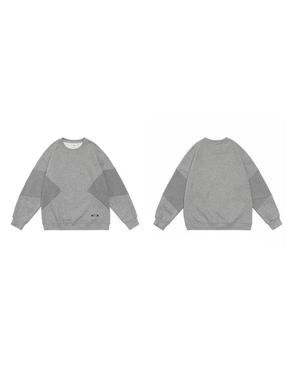 PANELLED RIBBED SWEAT W1879