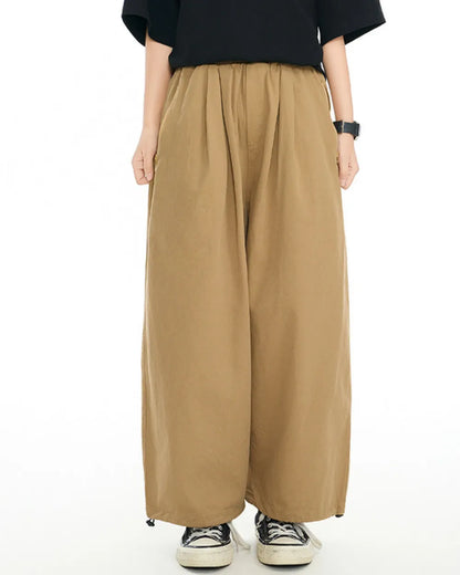 WIDE TUCK CHINO PANTS W1838
