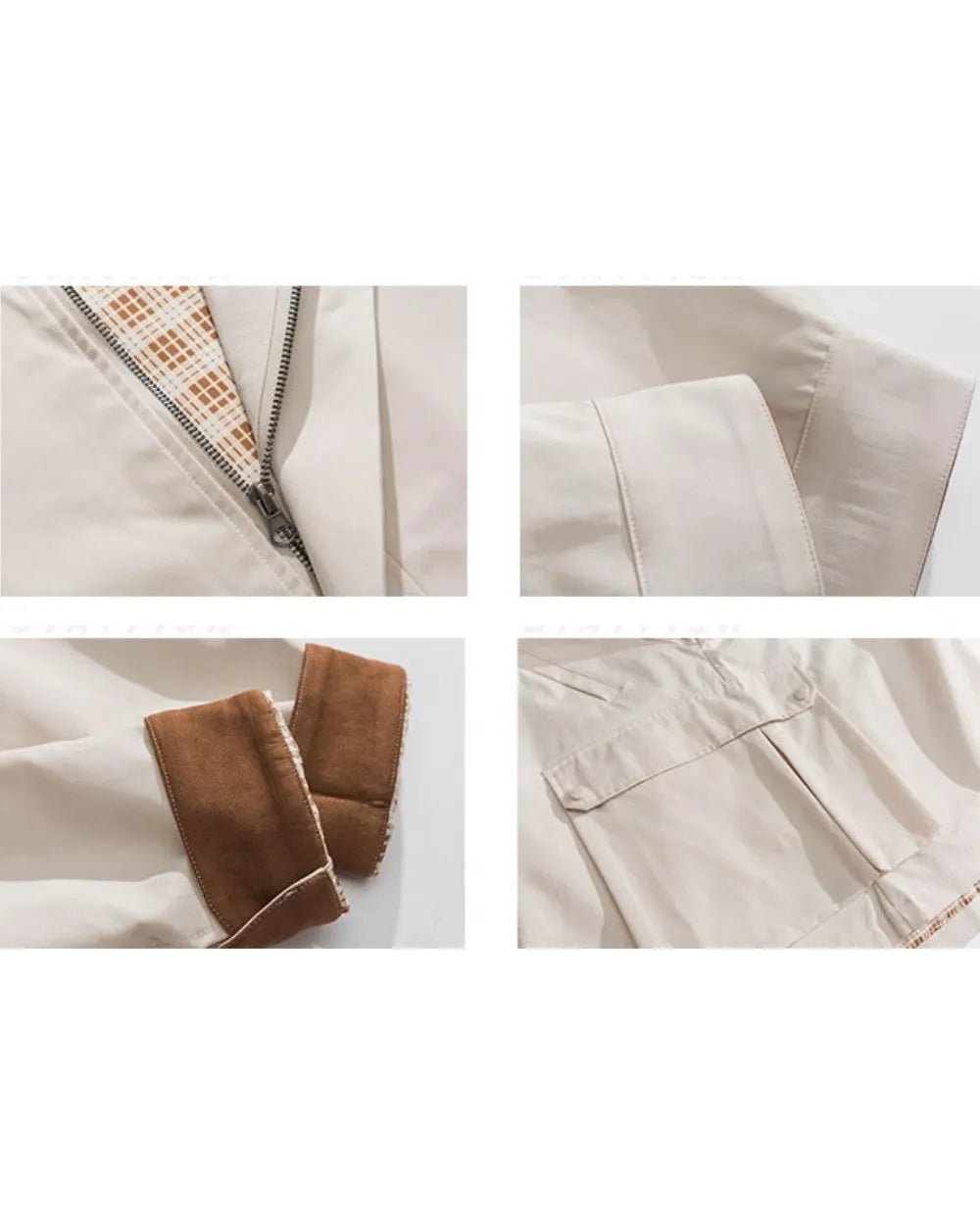 COLLAR CONTRAST WORK JACKET W1940