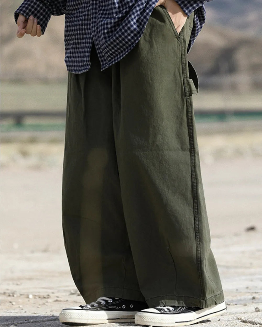 LOOSE FIT CASUAL CARGO PANTS W1885