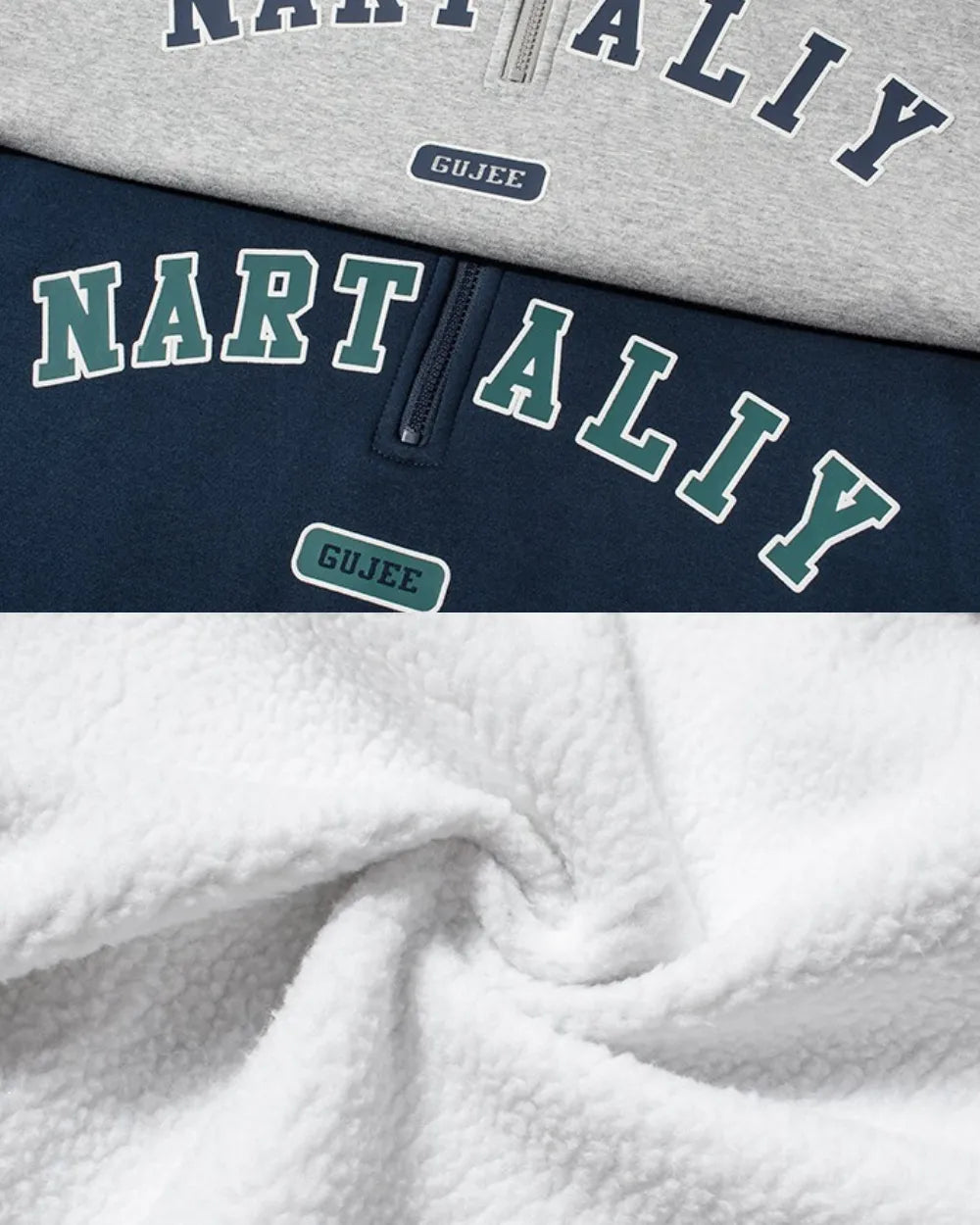 HALF ZIP ARCH LOGO SWEAT W1860