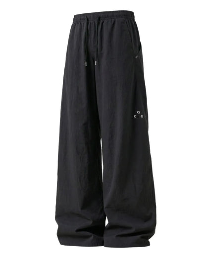 NYLON WIDE EASY PANTS W1904