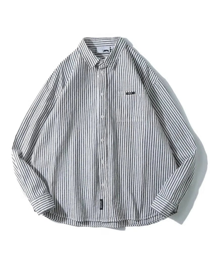 STRIPED RELAXED FIT SHIRTS W1921