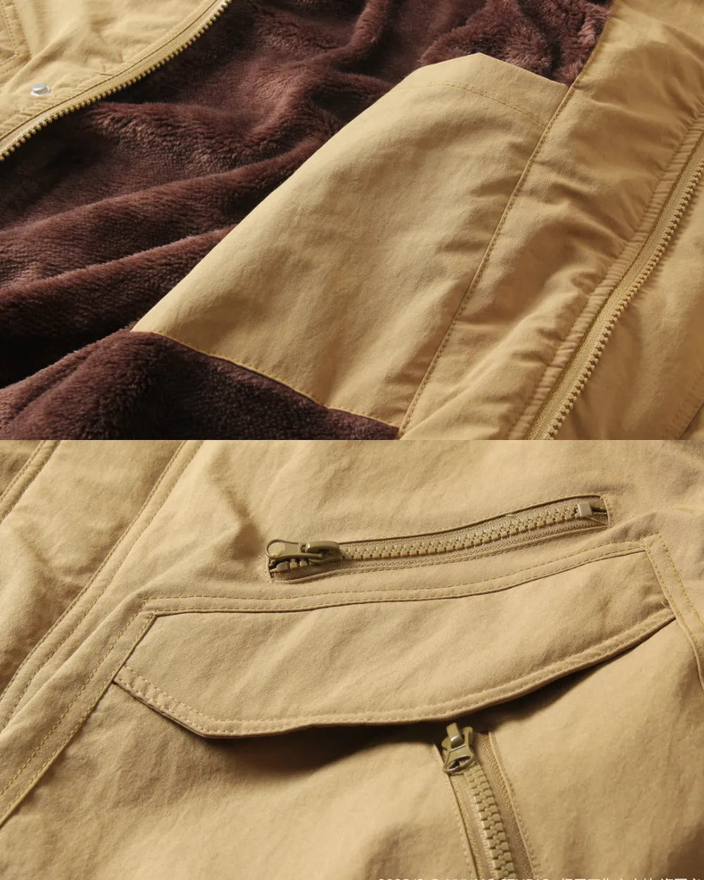 FLEECE LINED STAND COLLAR JACKET W1997