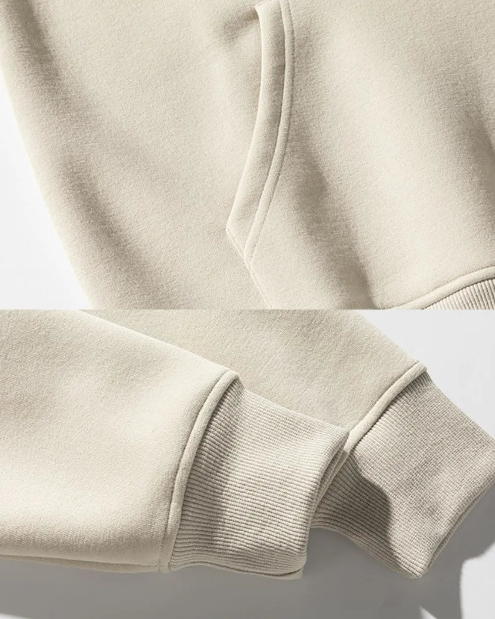 MINIMAL EMBROIDERY OVERSIZED HOODIE W1848