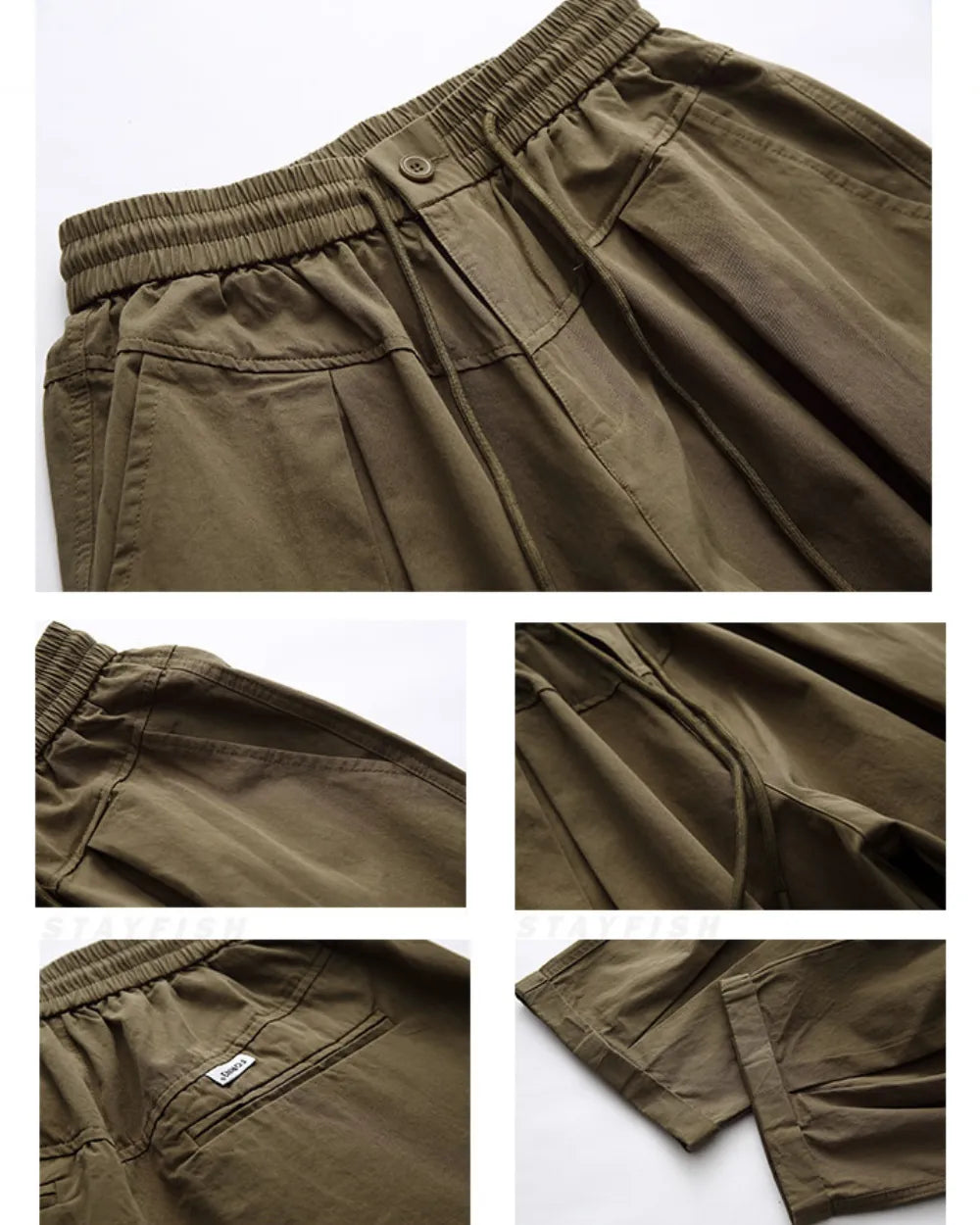 TUCK WIDE CHINO PANTS W1836