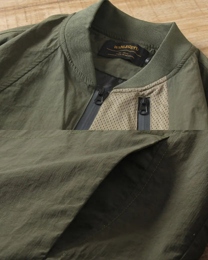 NYLON HALF ZIP TACTICAL PULLOVER W1918