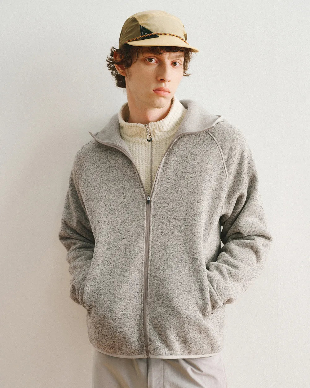 FLEECE HOODED ZIP JACKET W1896