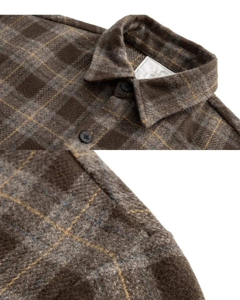 CHECK OVERSIZED FLANNEL SHIRTS W1843