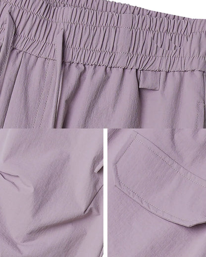 NYLON WIDE EASY PANTS W1810