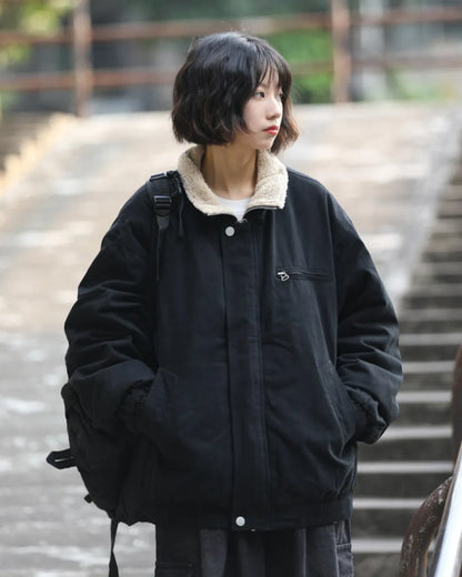FLEECE COLLAR PADDING JACKET W1987