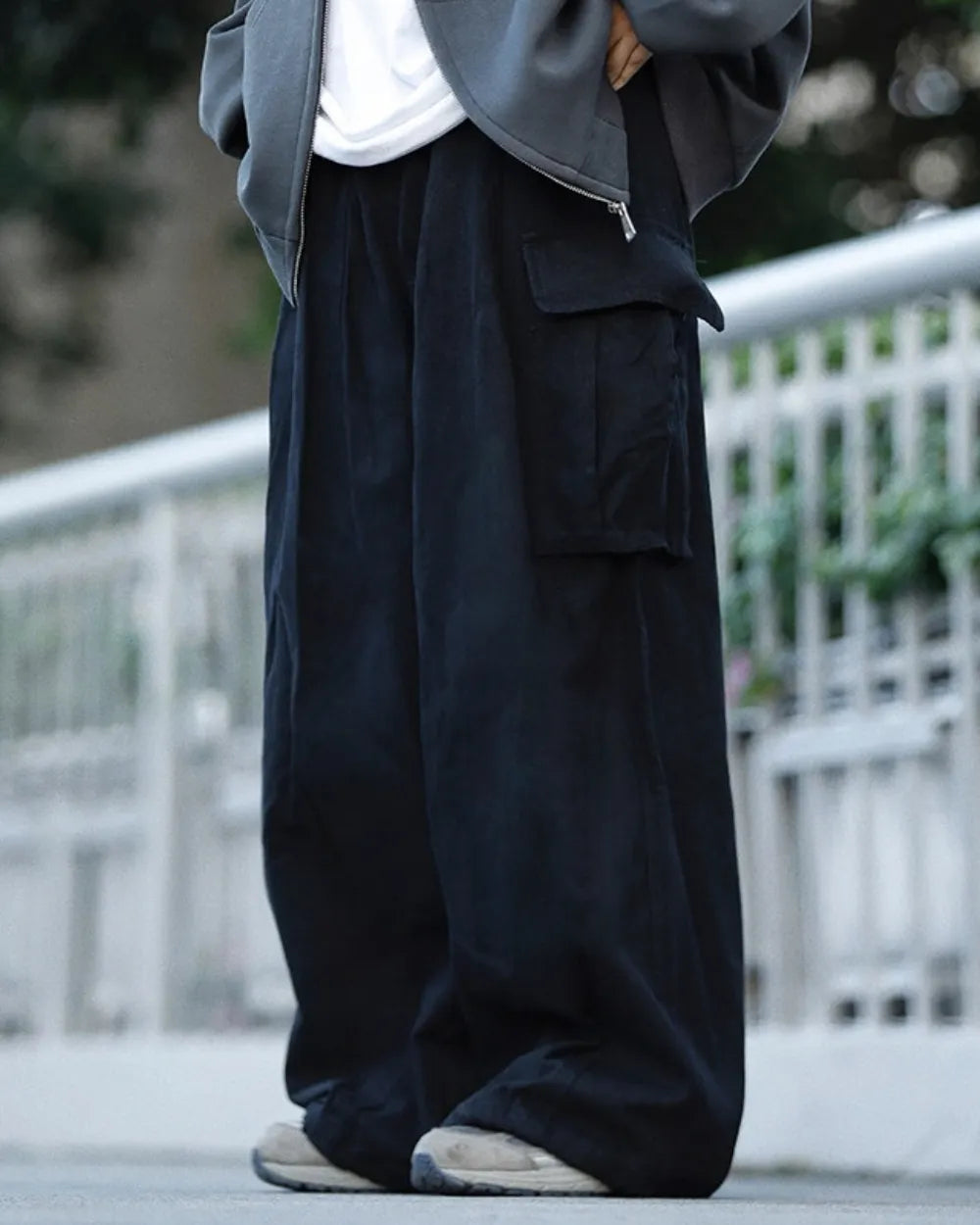 POCKET WIDE CARGO PANTS W1941