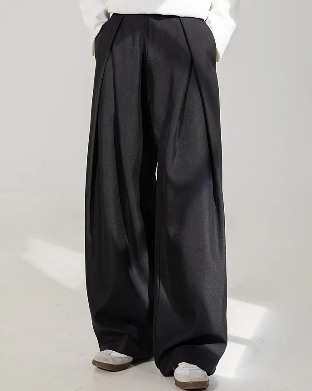 DEEP TUCK WIDE SLACKS W1841