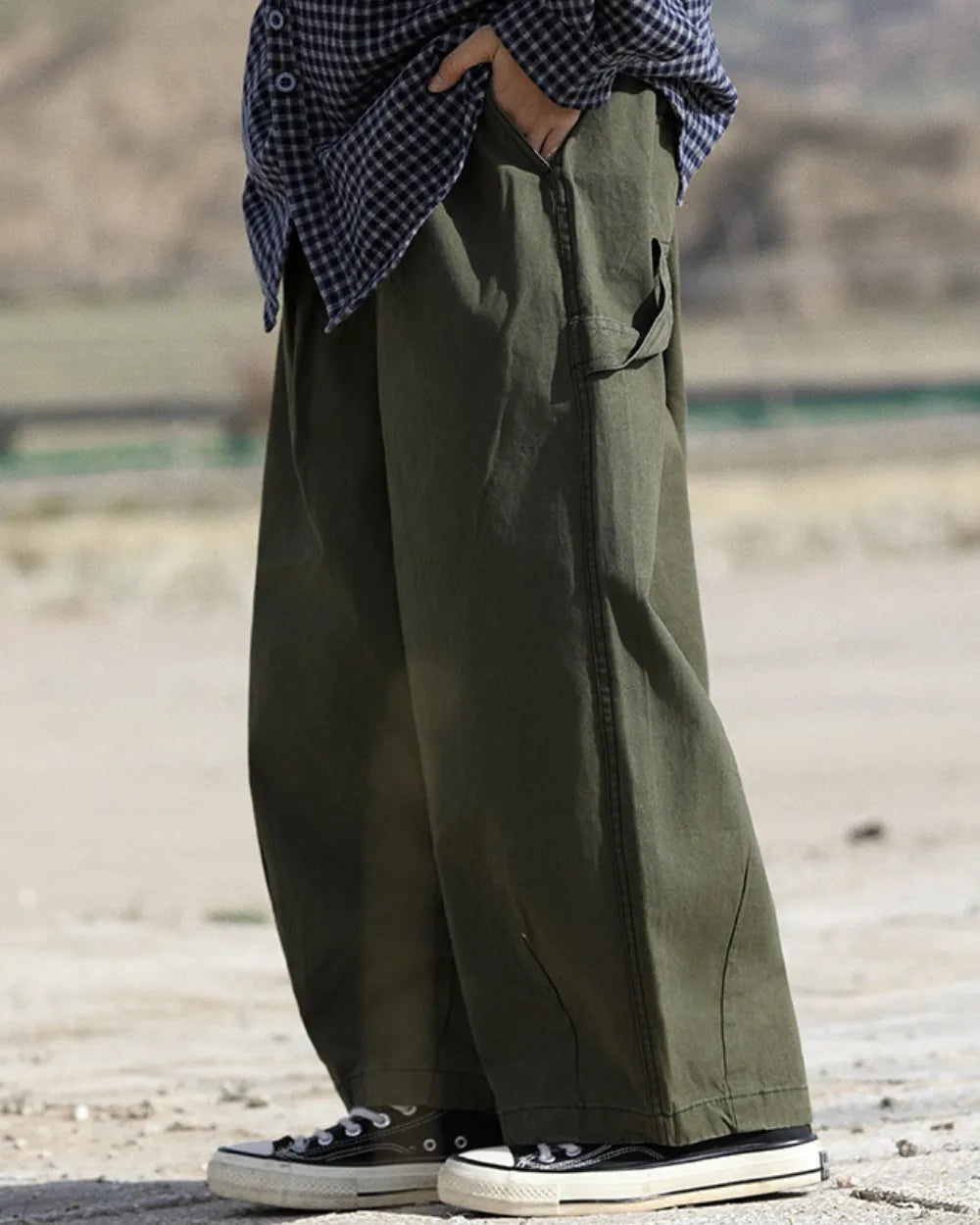 LOOSE FIT CASUAL CARGO PANTS W1885