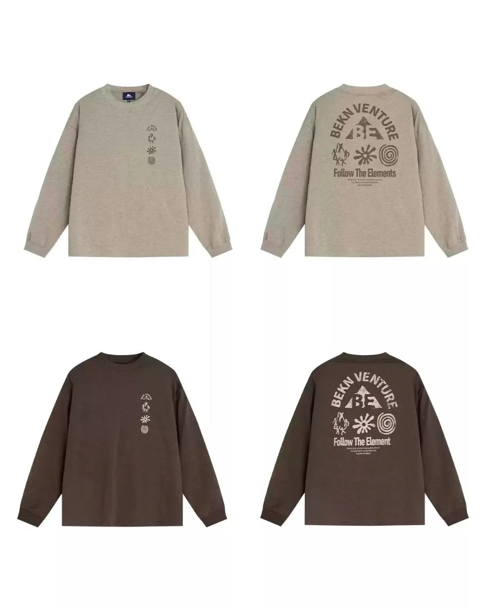 GRAPHIC BACK PRINT LONG TEE W1907