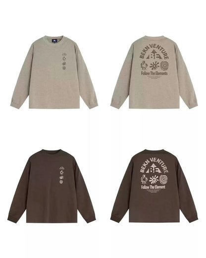 GRAPHIC BACK PRINT LONG TEE W1907
