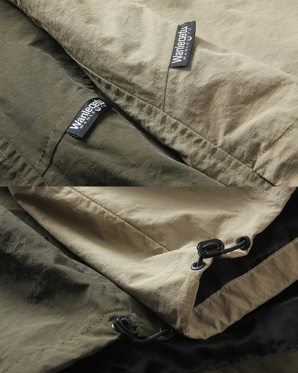 NYLON HALF ZIP TACTICAL PULLOVER W1918