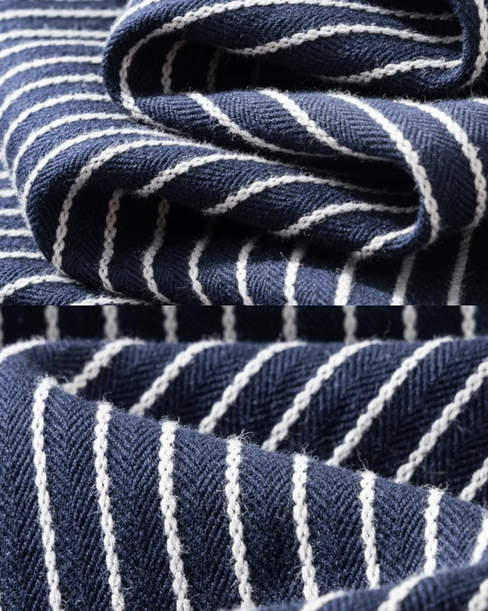 STRIPED WORK POCKET SHIRT JACKET W1980