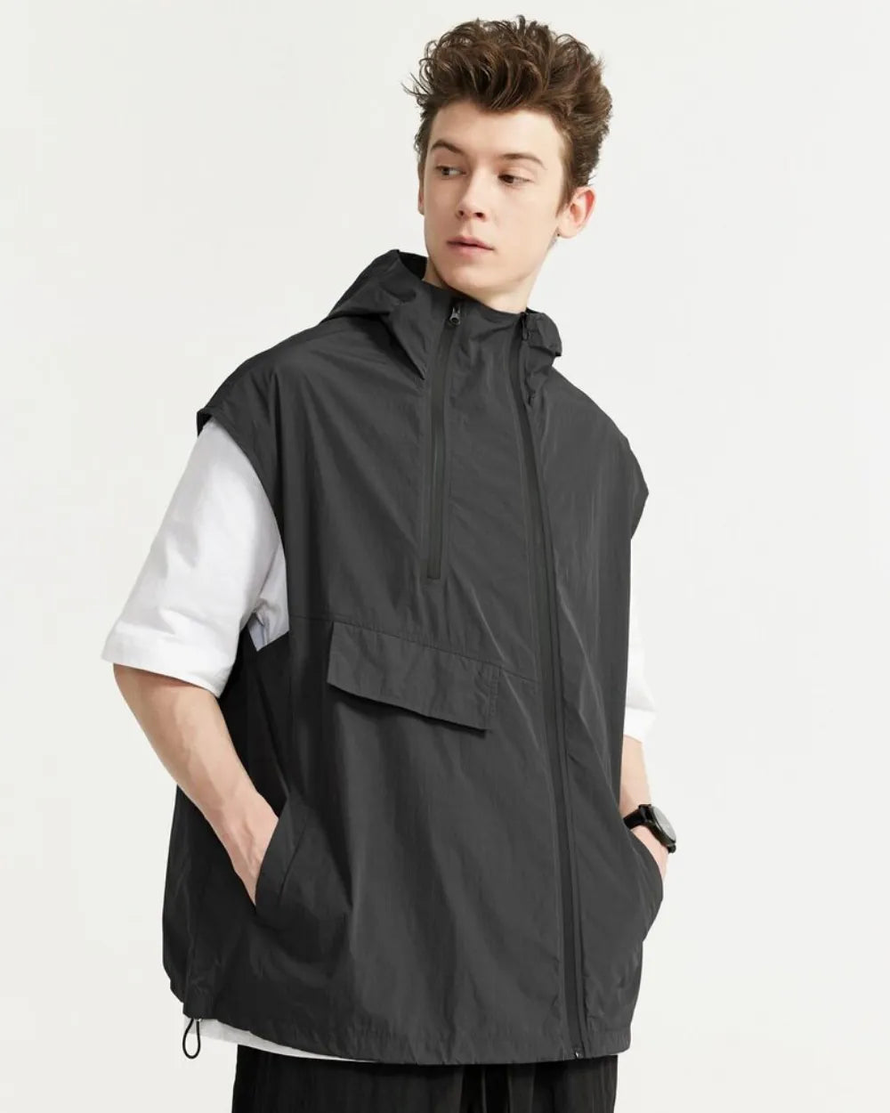 TACTICAL HOODED VEST W1799
