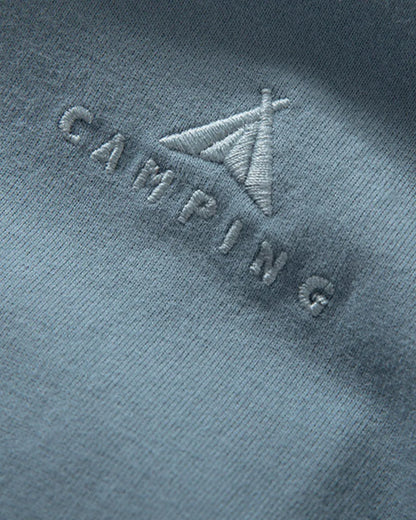 CAMPING EMBROIDERED LOOSE LONG TEE W1975