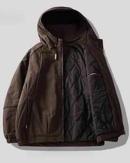 HOODED QUILTED PADDING JACKET W1995