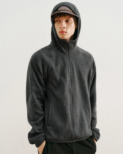 FLEECE HOODED ZIP JACKET W1896