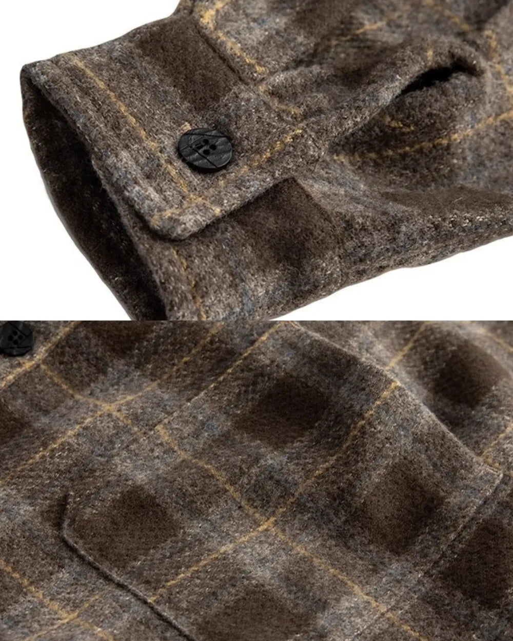 CHECK OVERSIZED FLANNEL SHIRTS W1843