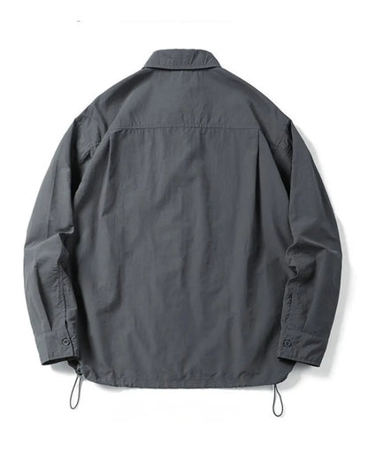 DRAWSTRING NYLON SHIRT W1956