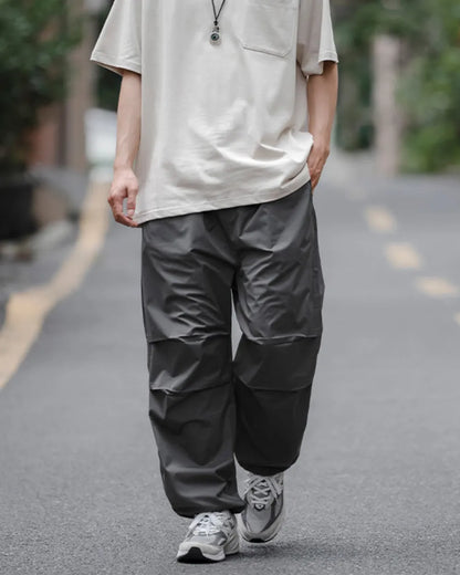 NYLON WIDE CARGO PANTS W1774