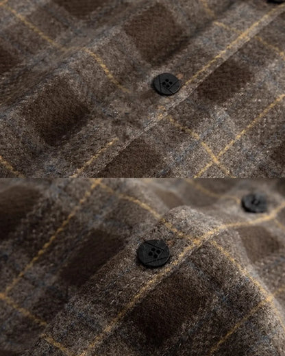 CHECK OVERSIZED FLANNEL SHIRTS W1843