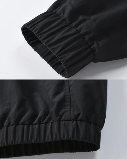 NYLON HIGH NECK ZIPPER JACKET W1953