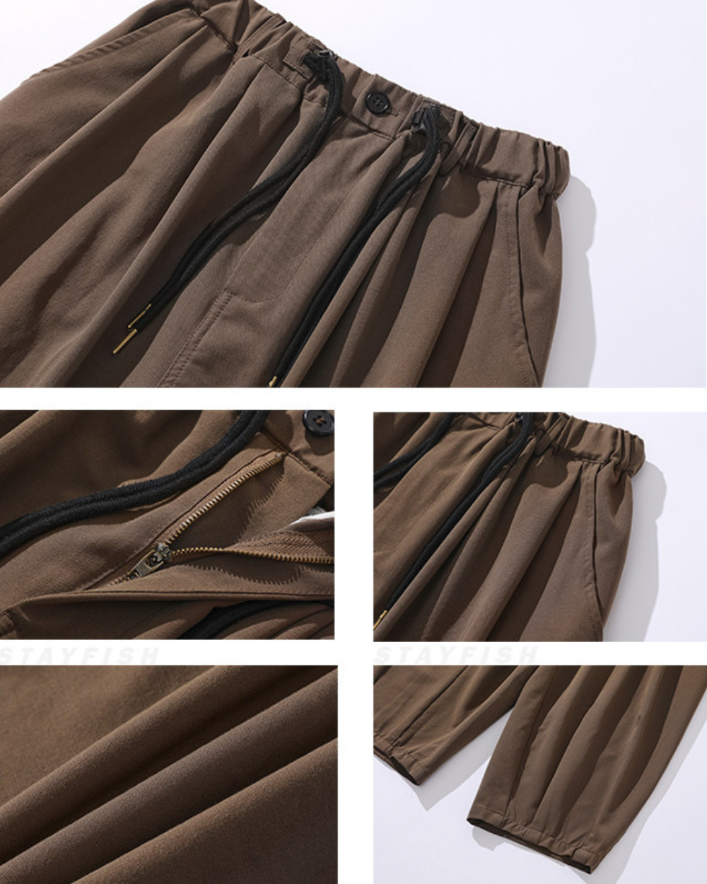 PLEATED TUCK WIDE PANTS W1840