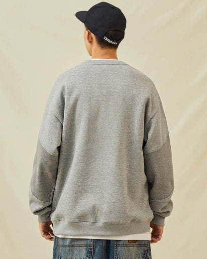 PANELLED RIBBED SWEAT W1879