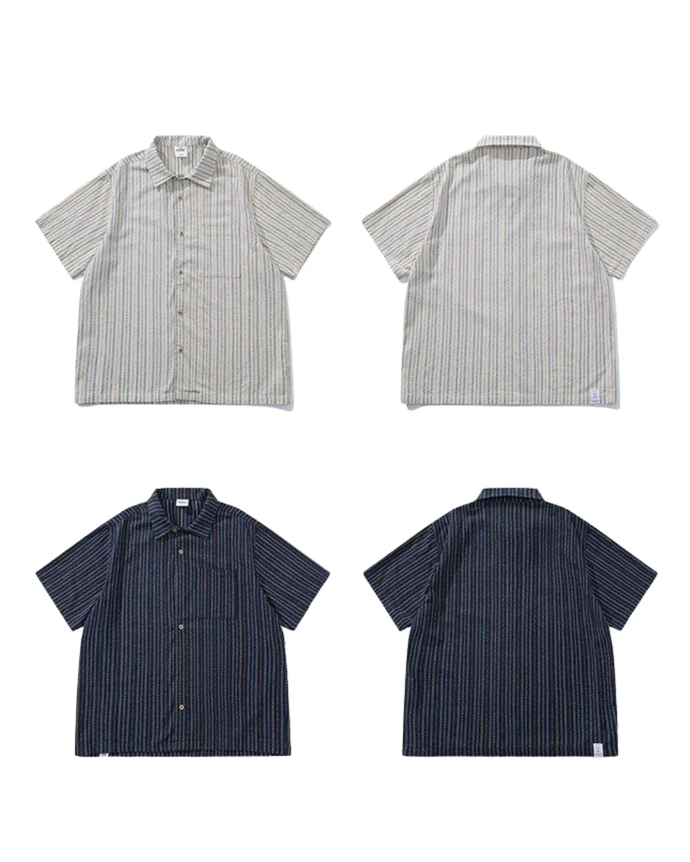 STRIPE SHORT SLEEVE SHIRT W1812