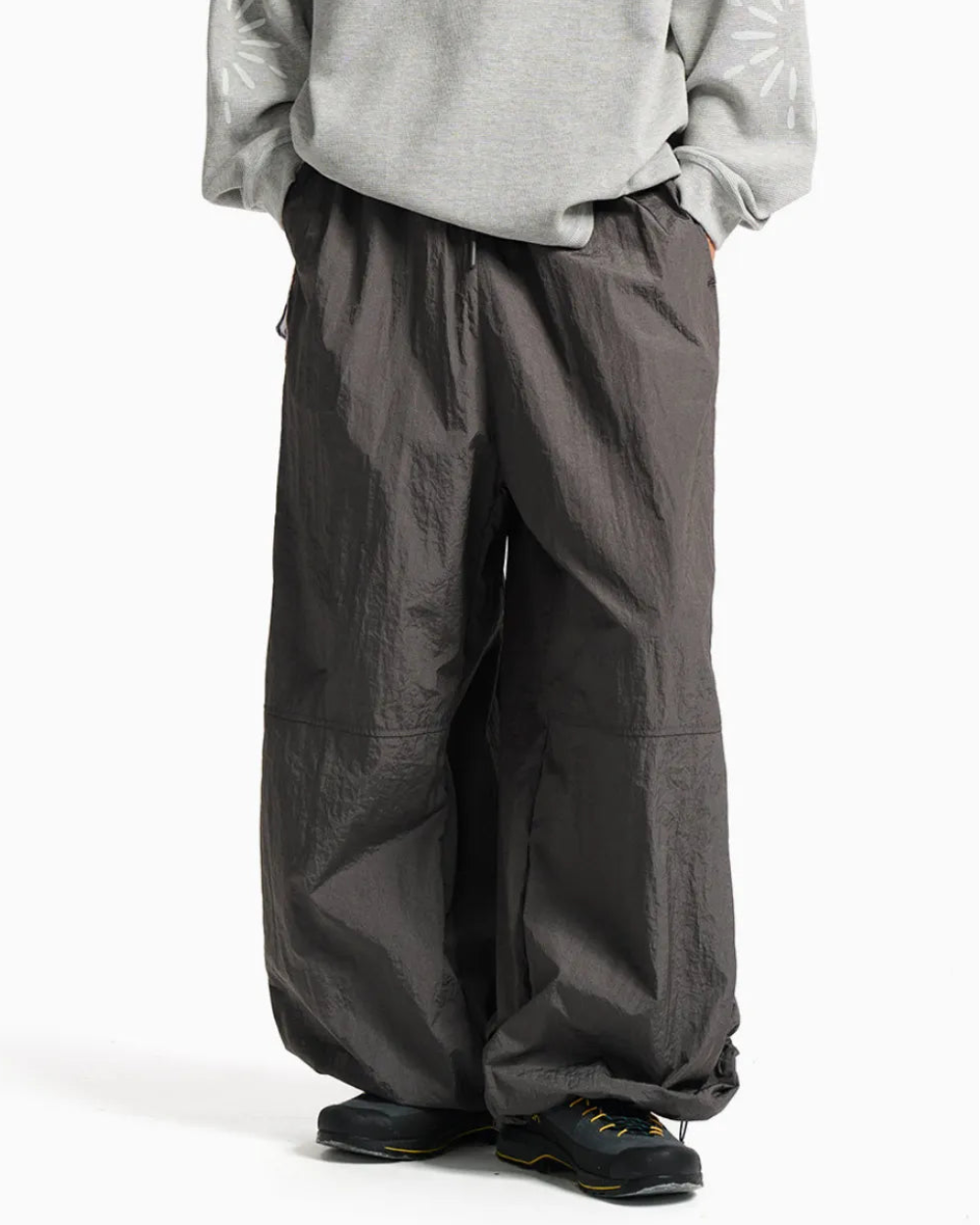 NYLON WIDE SNOW PANTS W1894