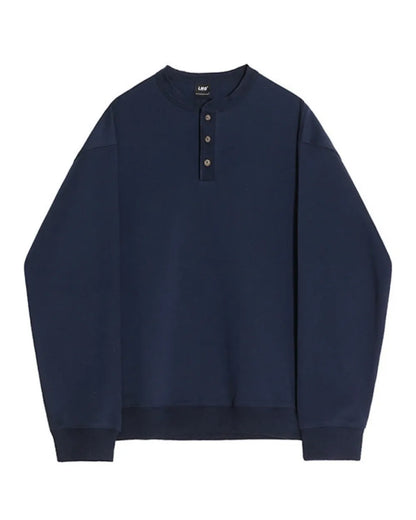 HENLEY NECK LONG TEE W1952