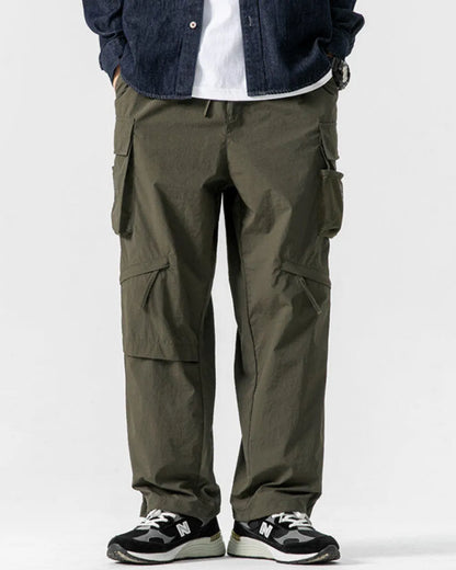 MULTI POCKET NYLON CARGO PANTS W1853