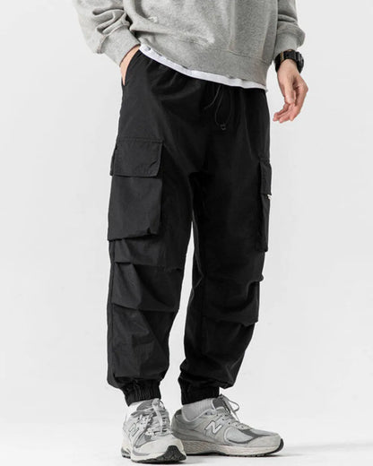 TACTICAL NYLON WIDE CARGO PANTS W1851