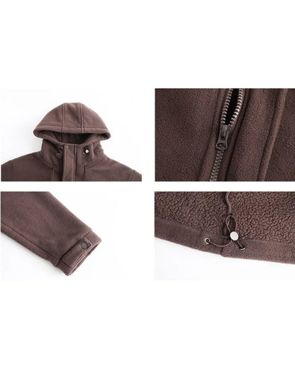 FLEECE HOODIE JACKET W1942
