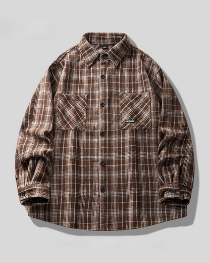 CHECK LOOSE FIT FLANNEL SHIRTS W1981