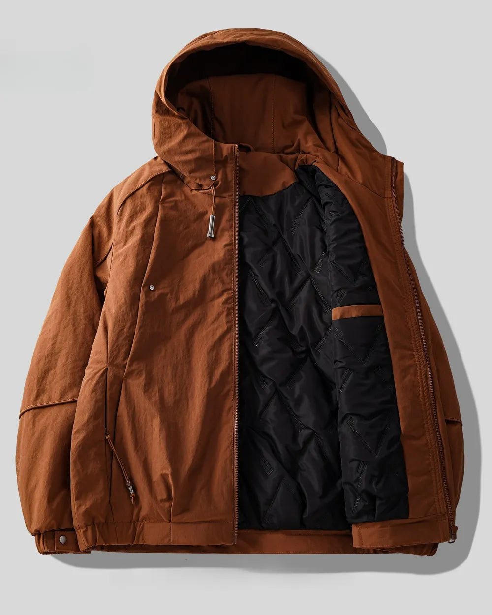 HOODED QUILTED PADDING JACKET W1995
