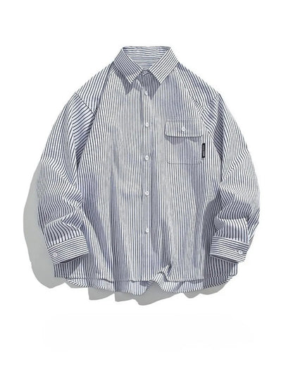 STRIPE LONG SLEEVE SHIRT W1826