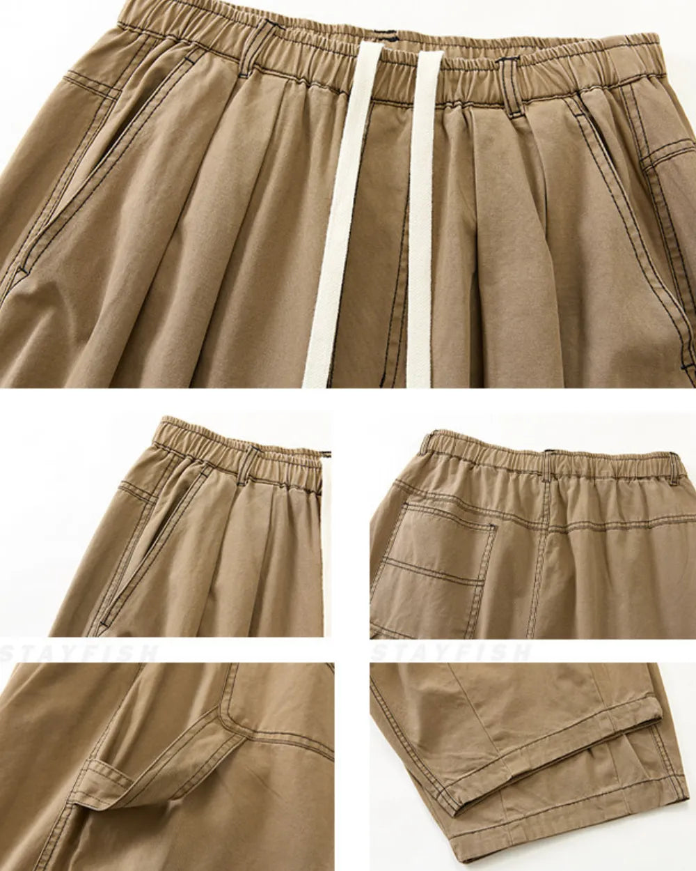 LOOSE FIT CASUAL CARGO PANTS W1885