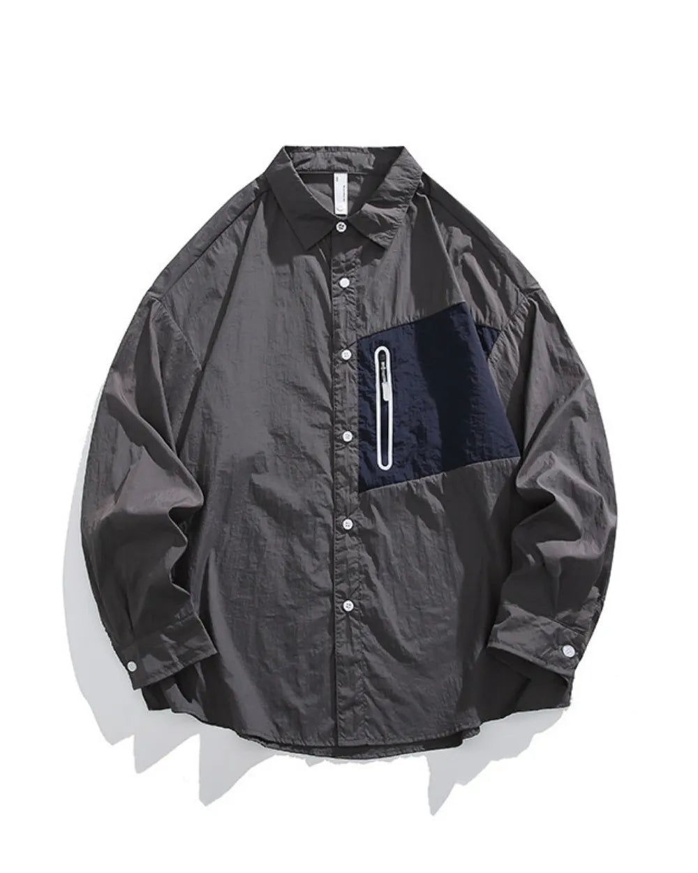 ZIP POCKET LONG SLEEVE SHIRT W1825