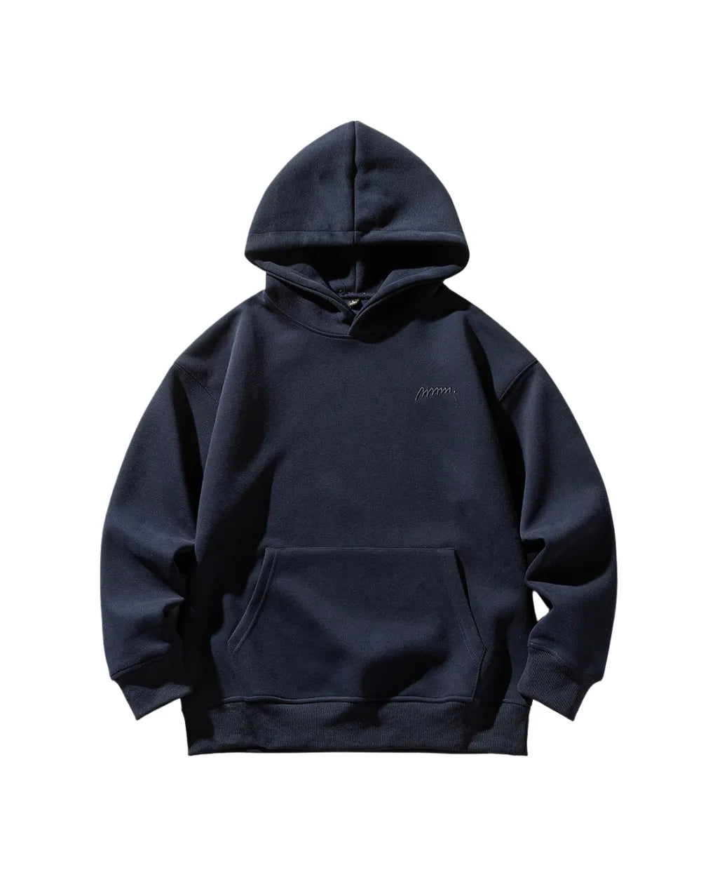 MINIMAL EMBROIDERY OVERSIZED HOODIE W1848