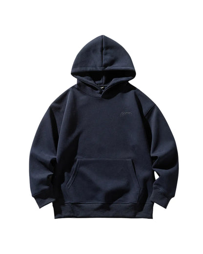 MINIMAL EMBROIDERY OVERSIZED HOODIE W1848