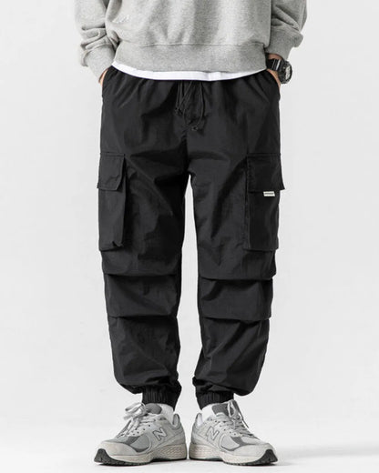 TACTICAL NYLON WIDE CARGO PANTS W1851