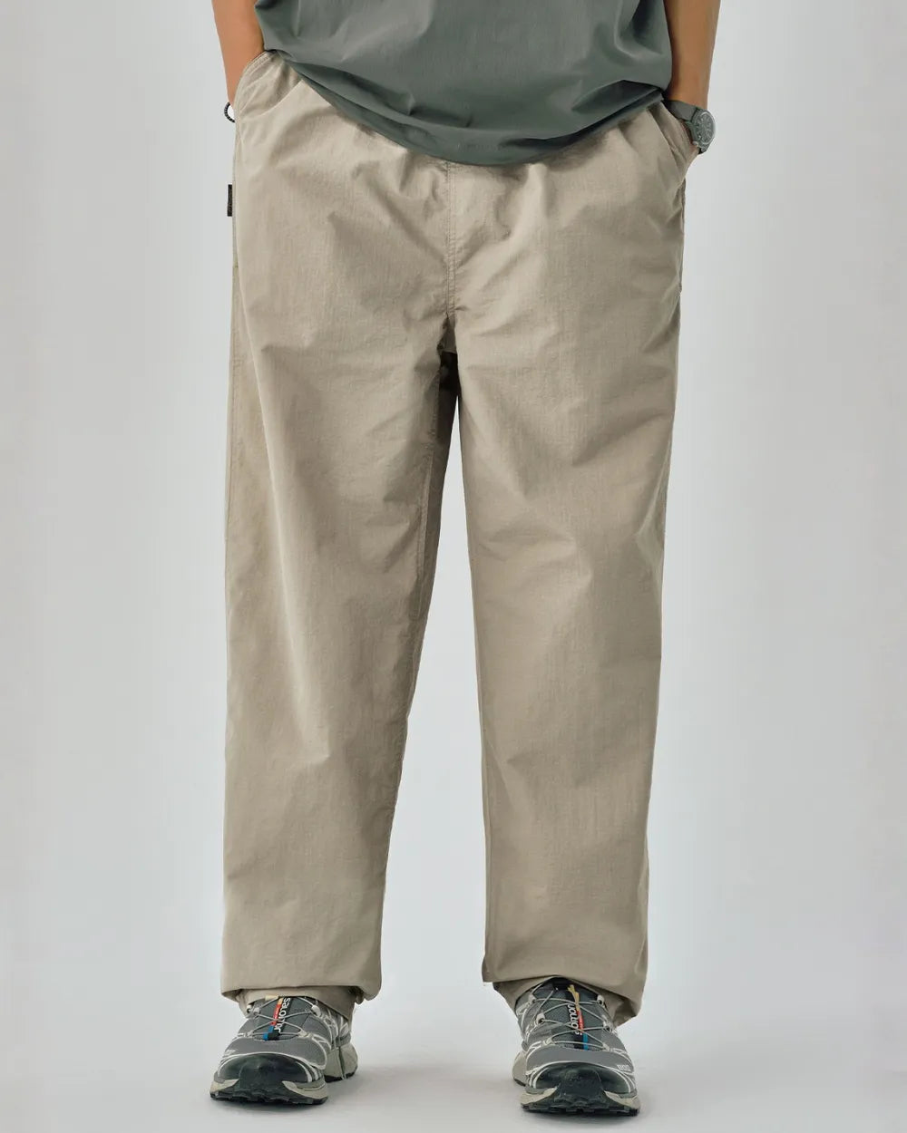 NYLON STRAIGHT EASY PANTS W1897